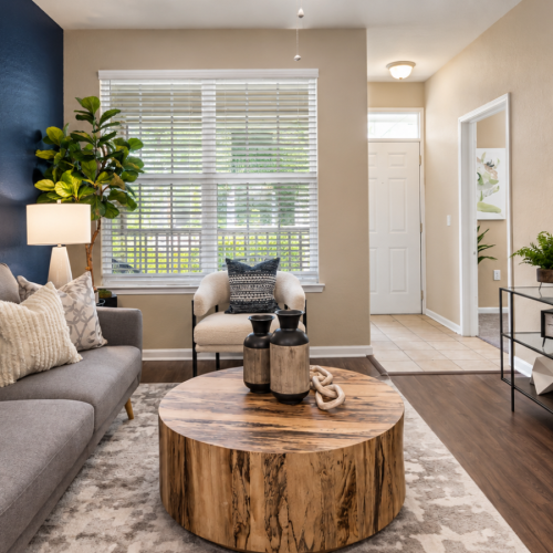 Spacious and well-lit living spaces