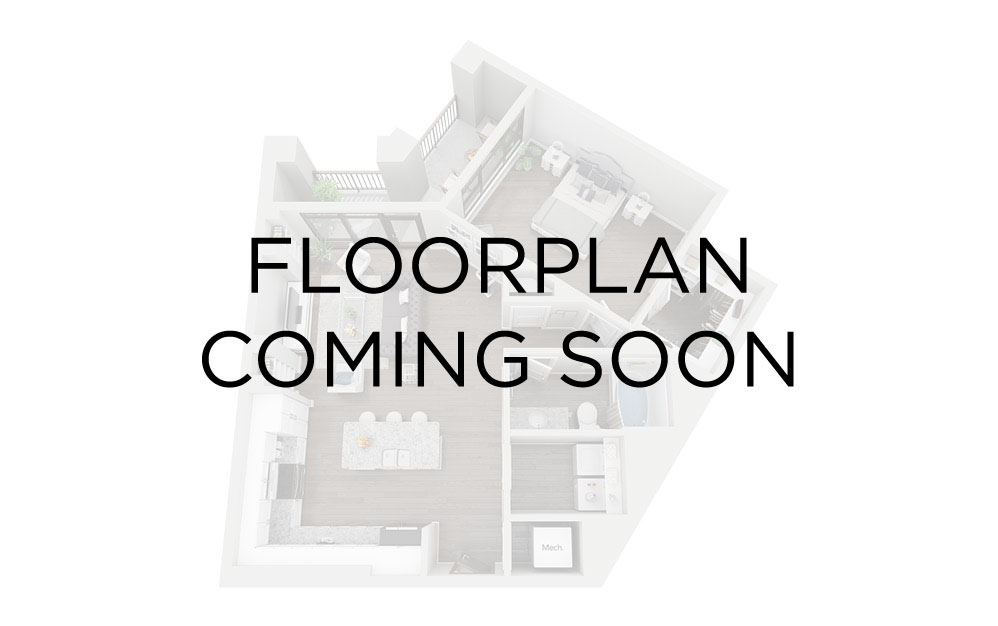McQueen - 1 bedroom floorplan layout with 1 bathroom and 837 square feet